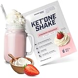 Energybody KET'ONE Shake „Strawberry-Mascarpone' 20g Probierbeutel/Protein Pulver für Ketogene Ernährung/Keto Shake mit MCT Pulver & Molkenproteinisolat/reich an essentiellen Aminosäuren & BCAAs