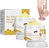 2 Stücke Furzero Bienengift Krampfadern Creme, 60g Bienengiftsalbe, Krampfadern Creme Gegen Krampfadern und Besenreiser, Besenreiser Creme Testsieger