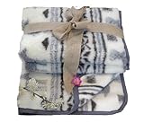 Sheep Dreams Wolldecke Schafwolldecke Wohndecke 100% Merino Schurwolle Lammwolle Tagesdecke (Elchgrau, 120cm x 160cm)