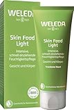 WELEDA Skin Food Light Feuchtigkeitscreme, Naturkosmetik für Gesicht & Körper, intensiv beruhigend und feuchtigkeitsspendend, Hautcreme für trockene Haut (1 x 75 ml),Transparent