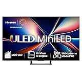 Hisense 55U7Q Fernseher 55 Zoll, 4K Mini LED ULED, Smart TV, Hi-View AI Engine, 144Hz Game Mode Pro, FreeSync Premium, Built in Subwoofer, Dolby Vision IQ Atmos, Airplay, Sprachsteuerung[2025]