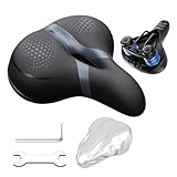 Bequemer Fahrradsattel – gepolstertes Ersatz-Sattelkissen, Fahrradzubehör für lange Distanzen für Männer, Frauen und Erwachsene