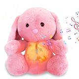 DGTSYAL Schlummer Koala Kuscheltier, Bunny Schlummer Kuscheltier, Koala Plüschtier Schlum-mer Otter Kuschel-Tier mit Atembewegung und Musik Schlum-mer Teddy Kuschel-Tier Geschenke Pink