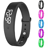 RANJIMA Vibrationswecker Armband,Vibrationsalarm Erinnerung Uhr,Silent Vibrating Alarm Reminder Watch mit Timer und 10 täglichen Alarmen,Trinkerinnerung Alarm Medikamenten Wecker für Kinder Erwachsene