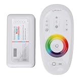 LED-RGB-Dimmer, Kabellose 2,4-GHz-RF-Fernbedienung für 12–24 V 5050 3528 LED-Streifen, Touch-Panel, Intelligente RF-Steuerung mit 3 Kanälen für Zuhause, Zimmer, Schrank