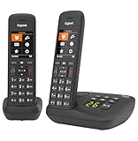 Gigaset C575A Duo - 2 Schnurlose DECT-Telefone mit Anrufbeantworter - großes Farbdisplay mit aktueller Benutzeroberfläche - Adressbuch - Jumbo-Modus und Anrufschutz, schwarz [Deutsche Version]