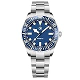 KALPADIVES RollsTimi RT7910 Herren-Automatikuhr – NH35 Uhrwerk, 40 mm Edelstahl, leuchtende Hände, 3 ATM wasserdicht, Classic Business Casual Watch, Sblue RT7910MB, Armband