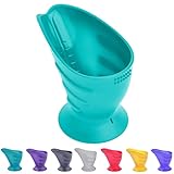 Hoppediz CamoCup Trinklernbecher geeignet für alle Babys zum Trinken lernen sowie Kinder und Erwachsene mit sensomotorischen Einschränkungen, Petrol, 1 Stück (1er Pack)