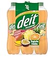 DEIT Tropische Früchte - Kalorienarme Limonade mit Mango, Ananas & Passionsfrucht - 0,75 Liter PET-Flasche