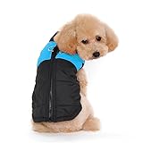 Ectkuee Winter Warm Pet Hund Kleidung klein wasserdichte Hundemantel Jacke Winter Gesteppt Gepolstert Puffer Pet Kleidung…