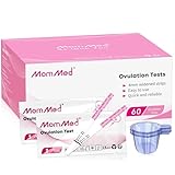 MOMMED Ovulationstest Streifen,60 praktische Ovulation Teststäbchen mit 60 Urin Tassen - Schneller Fruchtbarkeitstest für Frauen - Ovulationstest Streifen 25 mIU/ml