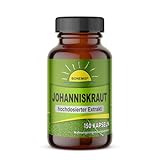 Johanniskraut-Extrakt (10:1 hochdosiert), ohne Zusatzstoffe, ohne Gentechnik, 150 vegane Kapseln