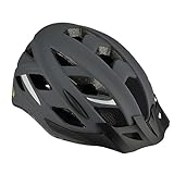 Fischer Cityhelm Urban Levin, Fahrradhelm für Erwachsene, S/M, 52-59cm, Radhelm mit beleuchtetem Innenring-System, grau