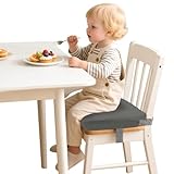 SitzerhöHung Stuhl Kind,PU Waschbar Zerlegbar Tragbare Sitzerhöhung Flexible Tragbare StuhlerhöHung Kinder Boostersitz mit 2 Sicherheitsschnalle,10cm Sitzerhöhung Sitzkissen Kinder für Zuhause