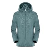 regenjacke damen wasserdicht, Regenjacke Damen Herren Leicht Dünne Sommerjacke Wasserdicht Atmungsaktiv Regenmantel mit Kapuze Faltbar Regenjacken Windbreaker Sport Fahrrad Winddicht Outdoorjacke XL