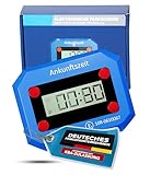 Thomatex® Elektronische Parkscheibe mit Zulassung vom KBA – Automatische Parkzeitaktivierung, Sommer-/Winterzeit-Wechsel, Nachtmodus – 2 Displays