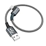 GIANAC USB C Kabel Kurz 30CM, [90 Grad] Ladekabel 3.1A schnellladekabel und Datenkabel für Samsung Galaxy S22 S21 S20 S10 S9 S8 Plus, Huawei P30/P20/P10, Google Pixel, Sony Xperia