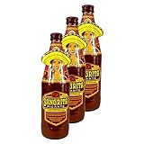 Sangrita - 3er Pack Original Picante Würztrunk Tomatensaft nach einem Original mexikanischem Rezept aus reinen Säften und feurigen Gewürzen (rot, pikant) 0,5 Liter