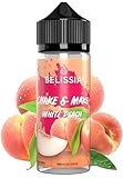 Belissia Shake and Make - White Peach / Saftiger Pfirsich - Hochdosiertes Lebensmittel Aroma 10ml mit Schüttelflasche zum mischen. Zur Verwendung in Lebensmitteln, für Vernebler, Nebelmaschinen uvm.