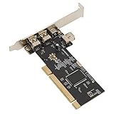 1394 Firewire-Karte, PCIe 3-Port-Erweiterungskarte, mit 1 Lane PCI Express mit 2,5 GB/s Vollduplex-Kanal, für Desktop-PCs und DV-Verbindungsanwendungen