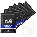 6 Stück Gesichtsmaske Männer, Tuchmasken Gesicht Set für Männers, Feuchtigkeitsspendend Gesichtsmasken Set mit Öl-Kontrolle & Hauterfrischung für Männliche Haut, Geschenkset & Gesichtspflege Männer