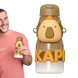 Capybara Trinkflasche Für Kinder - Isolierflasche Für Getränke - Edelstahl Getränkebecher Für Camping, Großvolumig Isolierter Becher