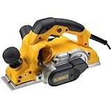 Dewalt Hobel (82 mm) D26500K (1.050 Watt, Hobelbreite 82 mm, ø-Messerwelle 64 mm, max. Spantiefe 4 mm, max. Falztiefe 25 mm, Hobeltiefe in 1/10 mm Schritten einstellbar, plangefräste Hobelsohle)