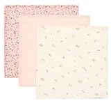 Little Dutch Mundtücher Spucktücher Mulltücher Musselin 3er Set (25x25 cm) Baumwolle rosa - Fairy Garden