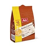 Melitta BellaCrema La Crema gemahlener Röstkaffee in Kaffee-Pads 48 Stück, Kaffeepads für Pad-Maschine, mittlere Röstung, geröstet in Deutschland, Stärke 3