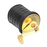 ibasenice professionelle Schnapp-Ablassschraube Boot aufblasbares Kajak Deckablassschraube Stecker Loch Ersatz Marine-Ablassschraube Marine-Ablassstopfen Messing und Gummi
