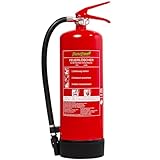 Häger – Feuerlöscher Fluorfrei 6L Schaum [AB Löscher] - Schaumlöscher für Haushalt, Gewerbe & Industrie - Mit Prüfnachweis-Zertifikat, Jahresmarke, Standfuß und Wandhalterung, DIN EN 3, PFAS Frei