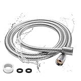 Digiroot Duschschlauch Brauseschlauch 1,8 Meter | Edelstahl Brauseschlauch | G1/2' Standardgewinde | Hochdruckbeständiger Shower Hose | Anti-Knick & Leckageschutz(Silber)