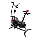 Ultrasport Air Bike, Fahrrad-, Luftwiderstand , für Power-Training, effektives HIIT Training, Trainingscomputer App kompatibel, Sicherer Stand, Arm und Beintraining, Fanbike,verstellbar