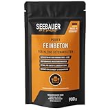 SEEBAUER diy® Beton-Estrich | Herstellung von Zementestrichen | Reparieren von Betonfußböden | Fertig-Beton zum Betonieren von nicht statischen Bauteilen | Wiederverschließbar (900 g)