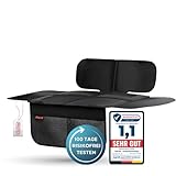 PROTEX Kindersitzunterlage [Testsieger 2024] ISOFIX-geeignet | Wasserabweisender Polyester Stoff mit gepolsteter Sitzfläche | S