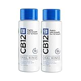 CB12 Tägliches Mundwasser, ohne Alkohol, gegen schlechten Atem, 12-Stunden-Effekt, mit Fluorid, ohne Alkohol, 2 Packungen à 250 ml