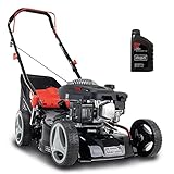 Scheppach Rasenmäher RM420 | 3in1-3,4PS | Schnittbreite 420mm | 45L Fangkorb | Schnitthöhenverstellung 25-75 mm | inkl. Motoröl