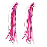 VOSAREA 1Paar Fahrrad Dekorationen Kreative Bike Streamer Für Lenker Fahrrad Zubehör Für Verschönern Sie Das Kinderfahrrad Mit Bunten Polyesterbändern