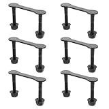 UPKOCH 6 Stück Teiliges Skateboard Brückenbolzen aus Carbonstahl Schwarze Montageschrauben und Muttern für Skateboard und Longboard Decks Kompatibel Robust und Einfach zu Montieren