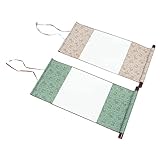 KALLORY 2 Stück leere Schriftrolle hängendes Rollpapier Wandbehang Pergamentpapier leere Wandrolle hängende Schriftrolle leer chinesisches Rollpapier Scrollpapier leeres Blatt Grün