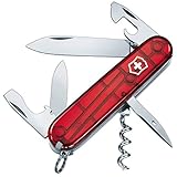 Victorinox Schweizer Taschenmesser, Spartan, Multitool, Swiss Army Knife mit 12 Funktionen, Klinge, Korkenzieher, Dosenöffner