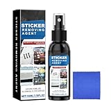 KOAHDE Klebstoffentferner Extra Stark,100ML,1PC,Kleberentferner zum einfachen Entfernen von Etiketten,Kleber,Klebeband,Etikettenlöser-Spray