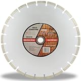 Vorfal Diamanttrennscheiben 350 mm universal Segment Diamant Trennscheibe 350mm für Stein, Beton, Granit, Mauerwerk, Steingut, Ziegel, Diamant Trennscheiben 350 x 25,4 x 10 mm (350mm)