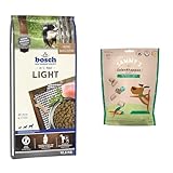 Bundle: Bosch HPC Light | Hundetrockenfutter für übergewichtige Hunde Aller Rassen | 1 x 12.5 kg + Sammy´s Gelenkhappen | Funktionssnack für Hunde | 1 x 350 g