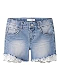 NAME IT Mädchen Nkfsalli Slim Dnm 5372-ha Noos Jeans-Shorts, Medium Blue Denim, 146 EU