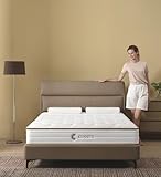 KOANTTI 160×200 cm Matratze, Taschenfederkernmatratze mit atmungsaktivem Schaumstoff und einzelnem Taschenfederkern Mittelfest Orthopädische Federkernmatratze Weiß Matratze