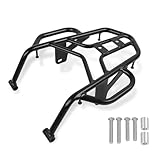 DFFMQSJ Motorrad-Gepäckträger, schwarzer Gepäckträger aus Kohlenstoffstahl, kompatibel mit Kawasaki KLX250 2020–2022, robuste Top-Box-Halterung, Halterung, hinterer Heck-Aufbewahrungsträger