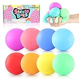 LESONG 8 Stück Sensory Stress Ball, Anti Stress Ball Squishy Ball Farbwechsel, Stressball Quetschball Stressabbau Spielzeug für Kinder Erwachsene Geburtstag Geschenke ADHD Autismus