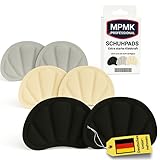 6x in 3 Farben Fersenpolster Schuhpads Hinten - Schuheinlagen - hautfreundlicher Fersenschutz – Fersenkissen – Klebend - Antirutsch Einlagen – Schutz Schuh – Blasenschutz – Anti Rutsch