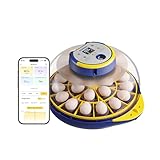Bobmail 21 Eierinkubator zum Brüten von Eiern, Inkubator mit automatischer Eierdrehung und Feuchtigkeitskontrolle, APP-Steuerung und Überwachungsdaten für einfache Inkubation (Blau)